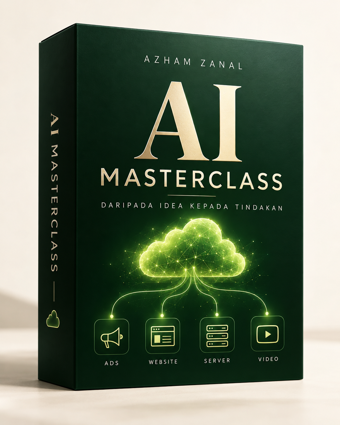 Azham Zanal AI Masterclass — ecover cloud mind map